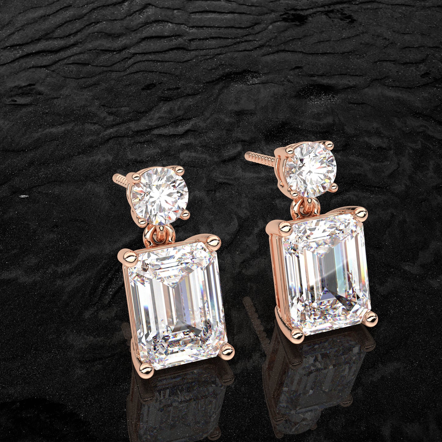 Doozy 1 Carat Moissanite Diamond 925 Silver Earring