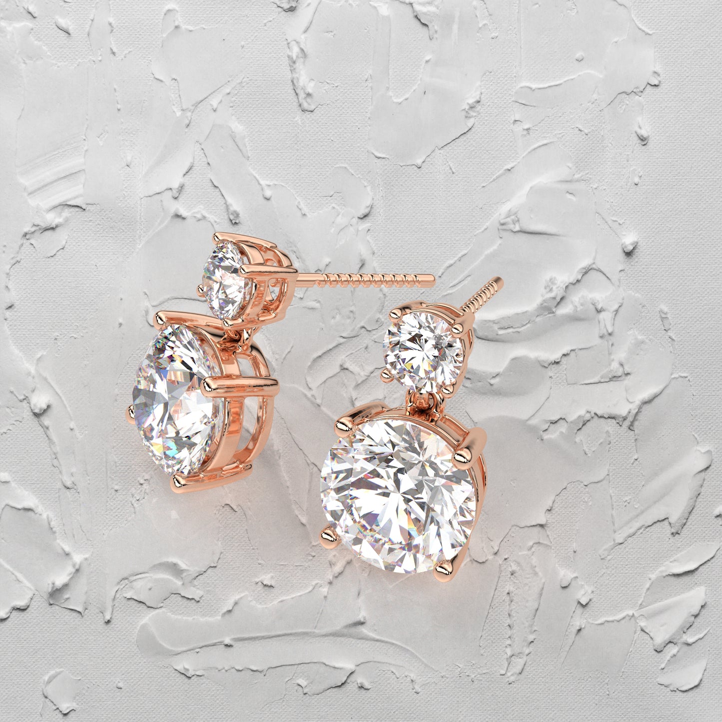Peora 1 Carat Moissanite Diamond 925 Silver Earring
