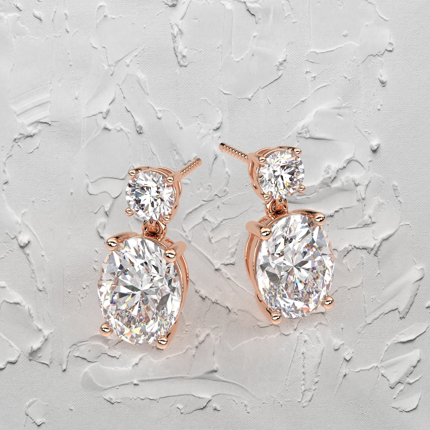 Siam 1 Carat Moissanite Diamond 925 Silver Earring
