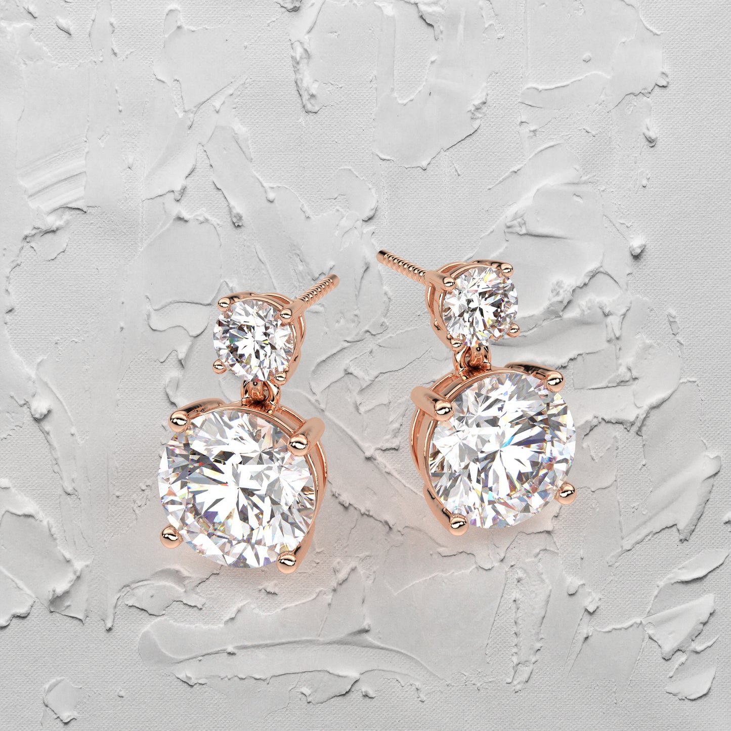 Peora 1 Carat Moissanite Diamond 925 Silver Earring