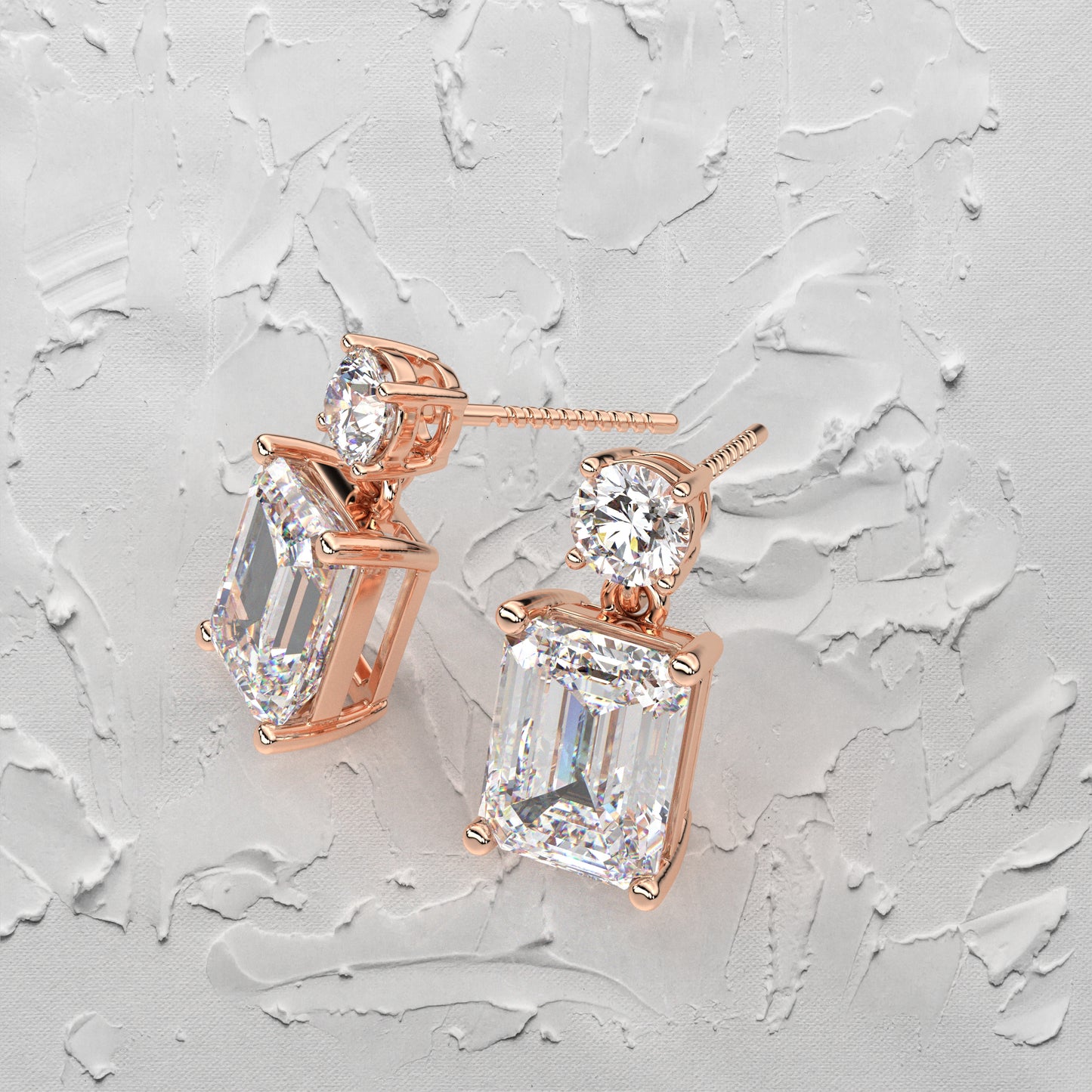 Doozy 1 Carat Moissanite Diamond 925 Silver Earring