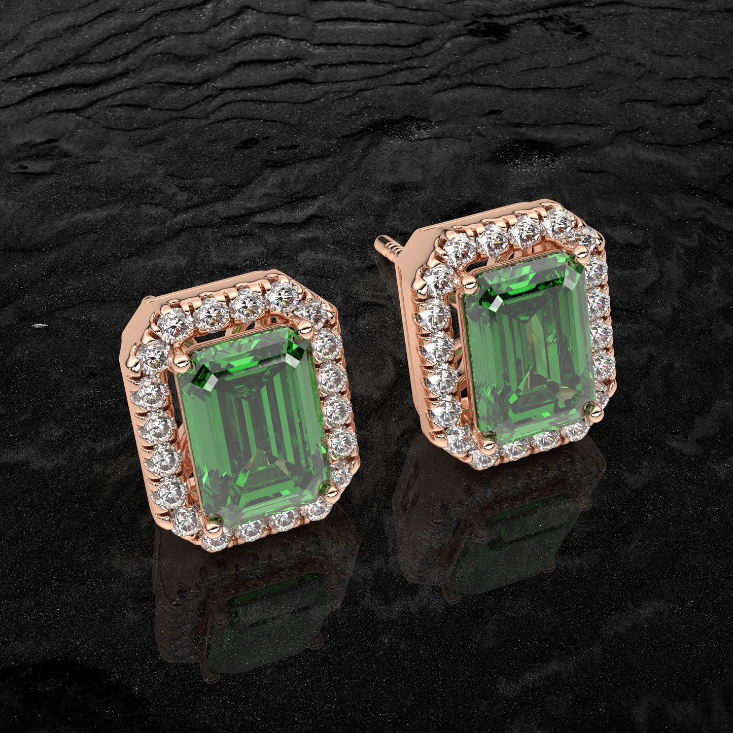Inddus Moissanite Diamond 925 Silver Earring