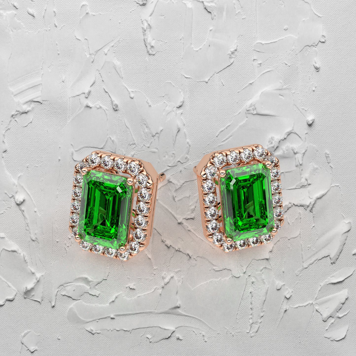 Inddus Moissanite Diamond 925 Silver Earring