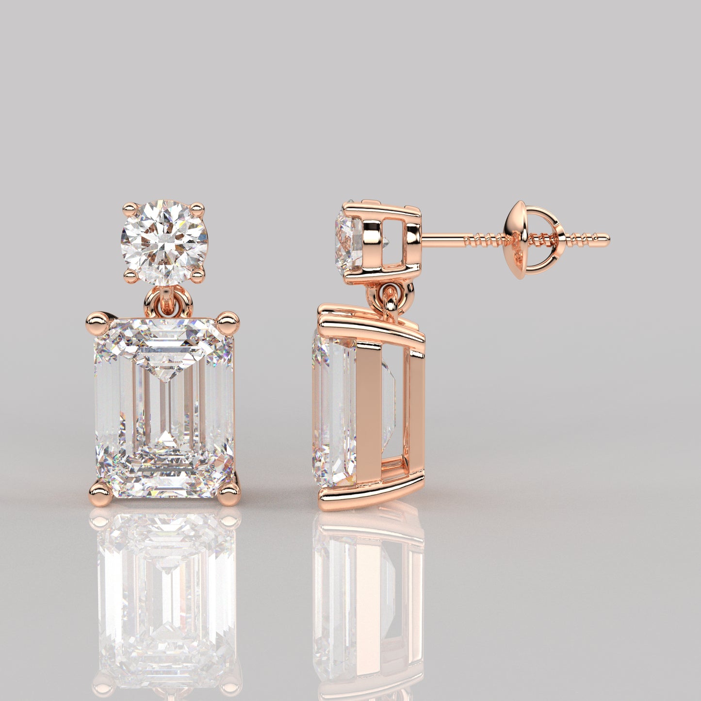 Doozy 1 Carat Moissanite Diamond 925 Silver Earring