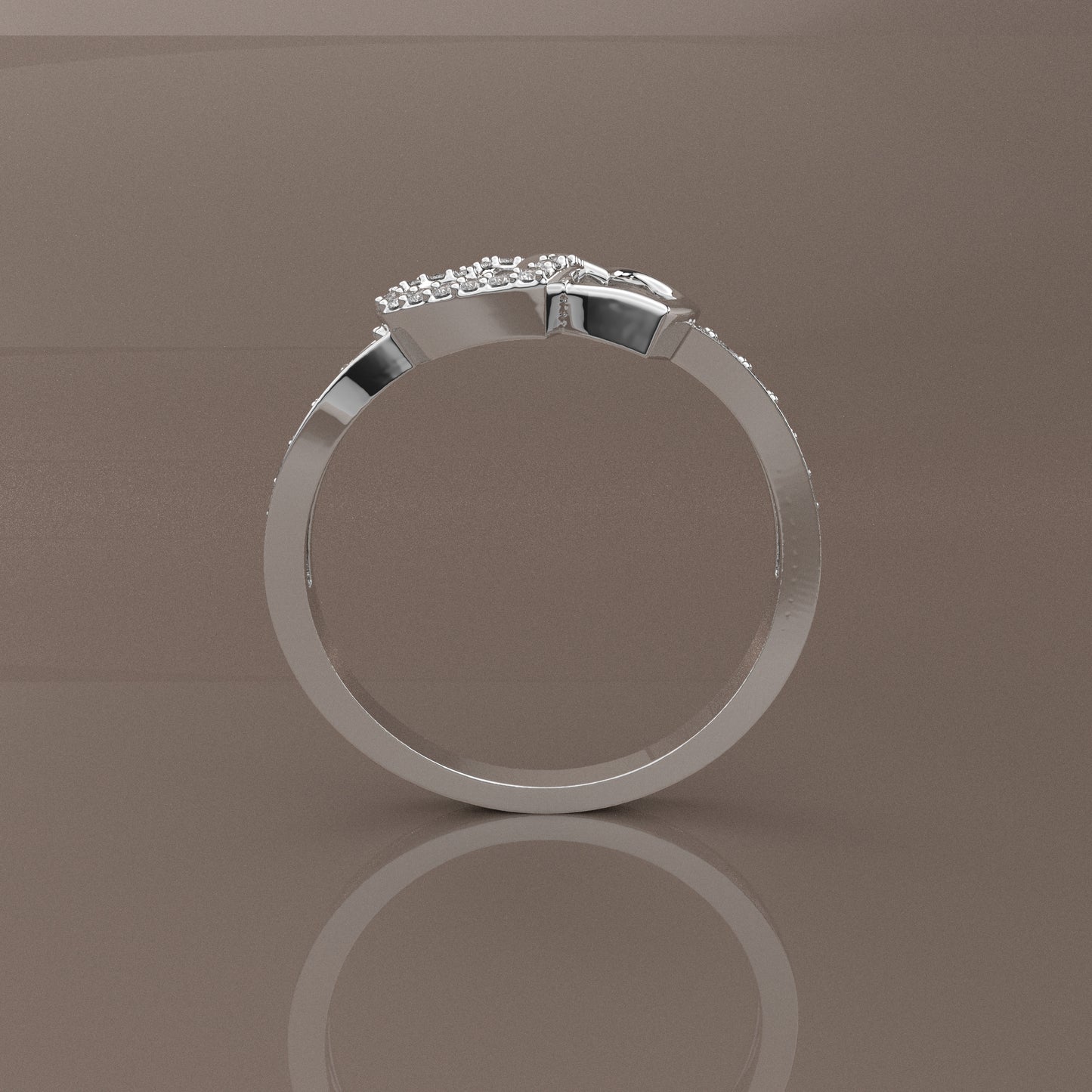 Ami Moissanite Diamond 925 Silver Ring