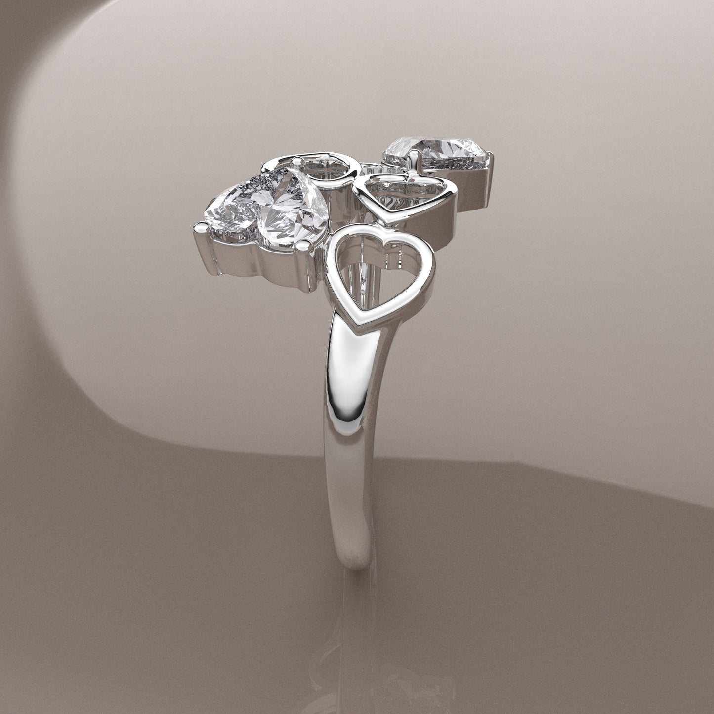 Moissanite Diamond 925 Silver Ring