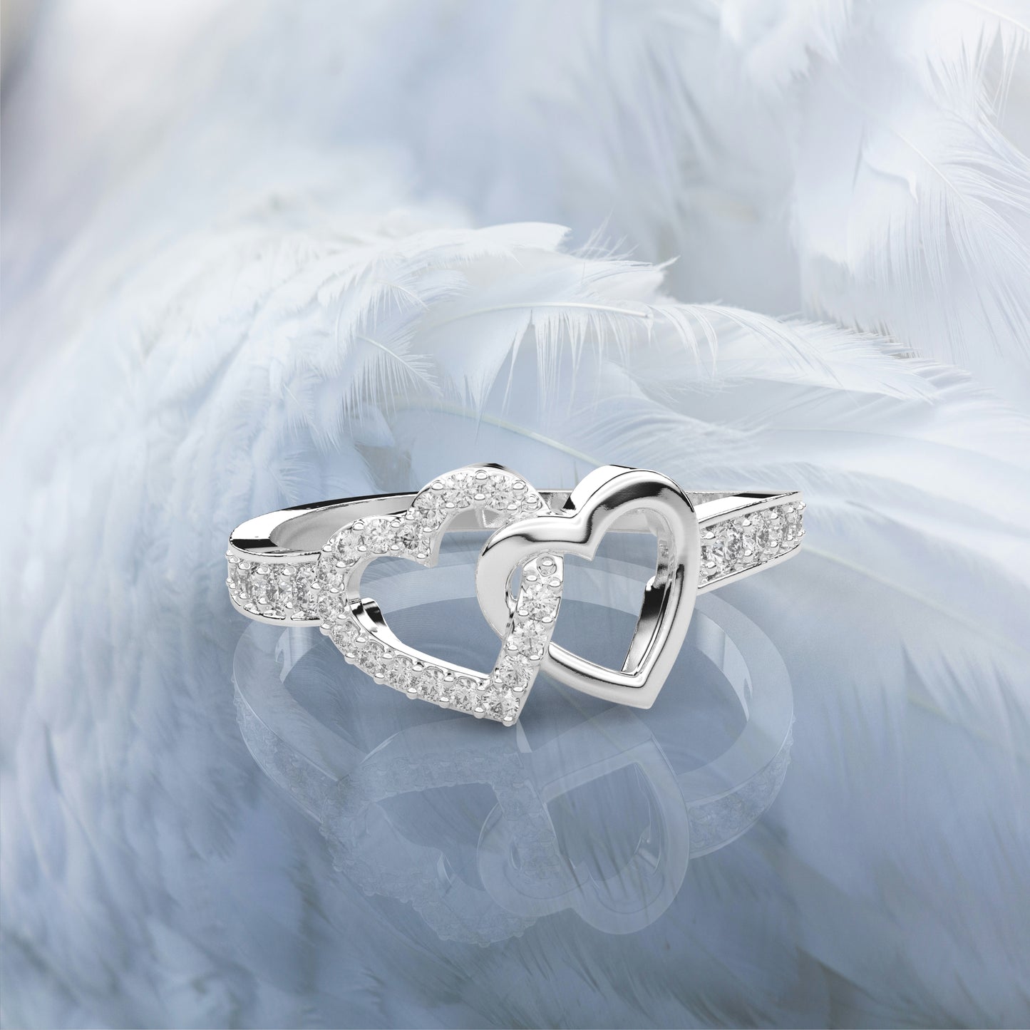 Ami Moissanite Diamond 925 Silver Ring