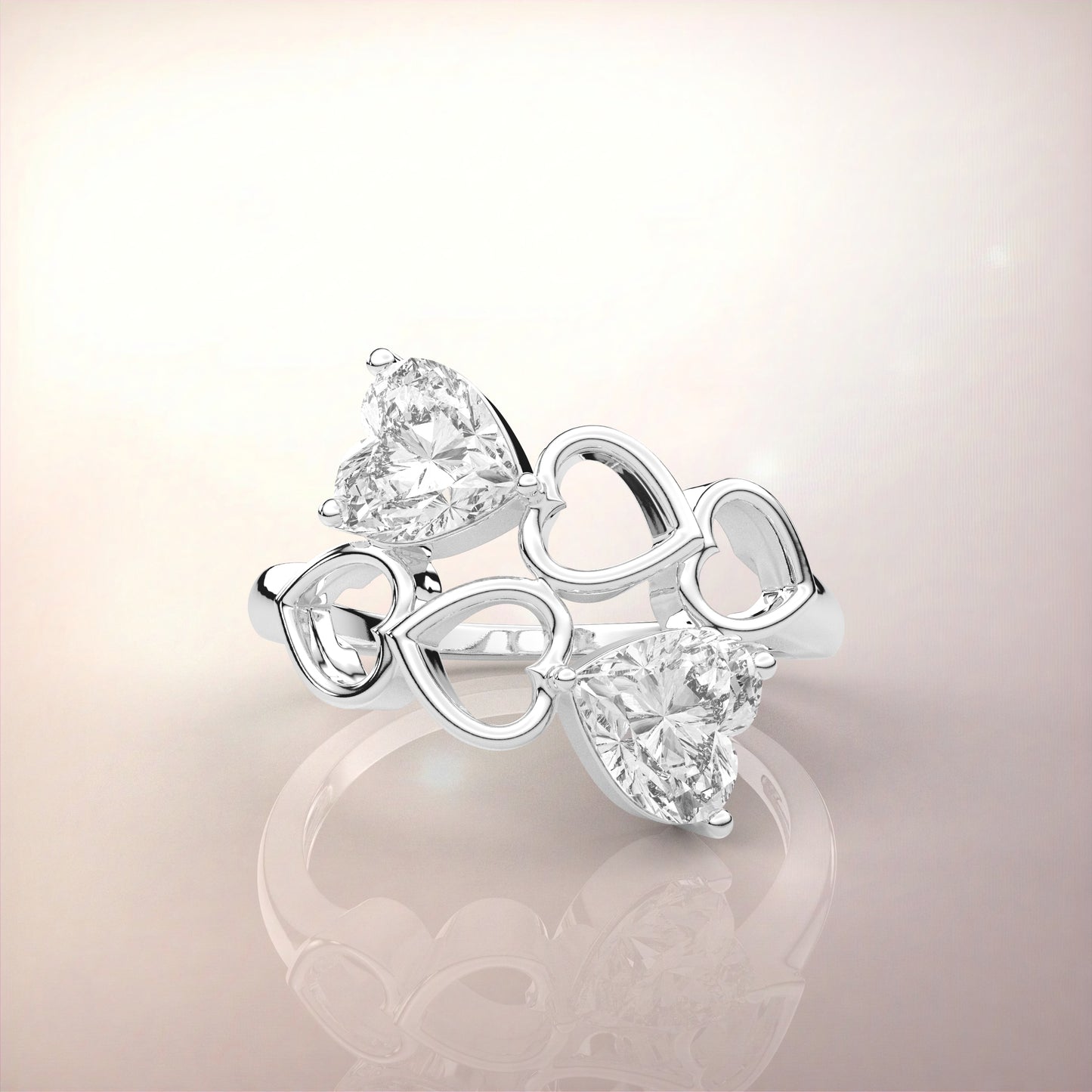 Moissanite Diamond 925 Silver Ring