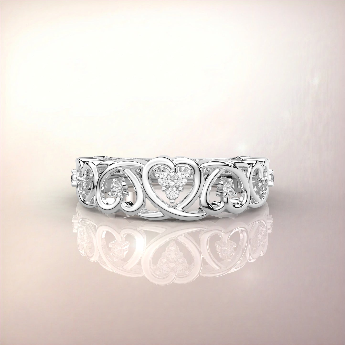 Moissanite Diamond 925 Silver Ring