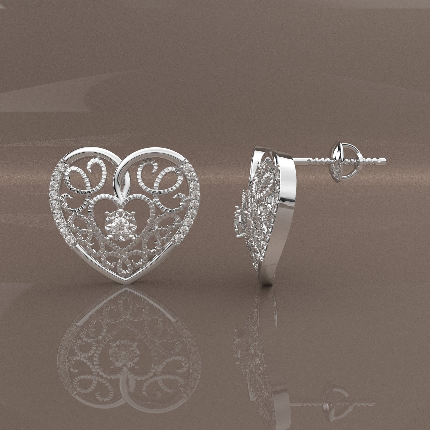 Curatif Moissanite Diamond 925 Silver Earring