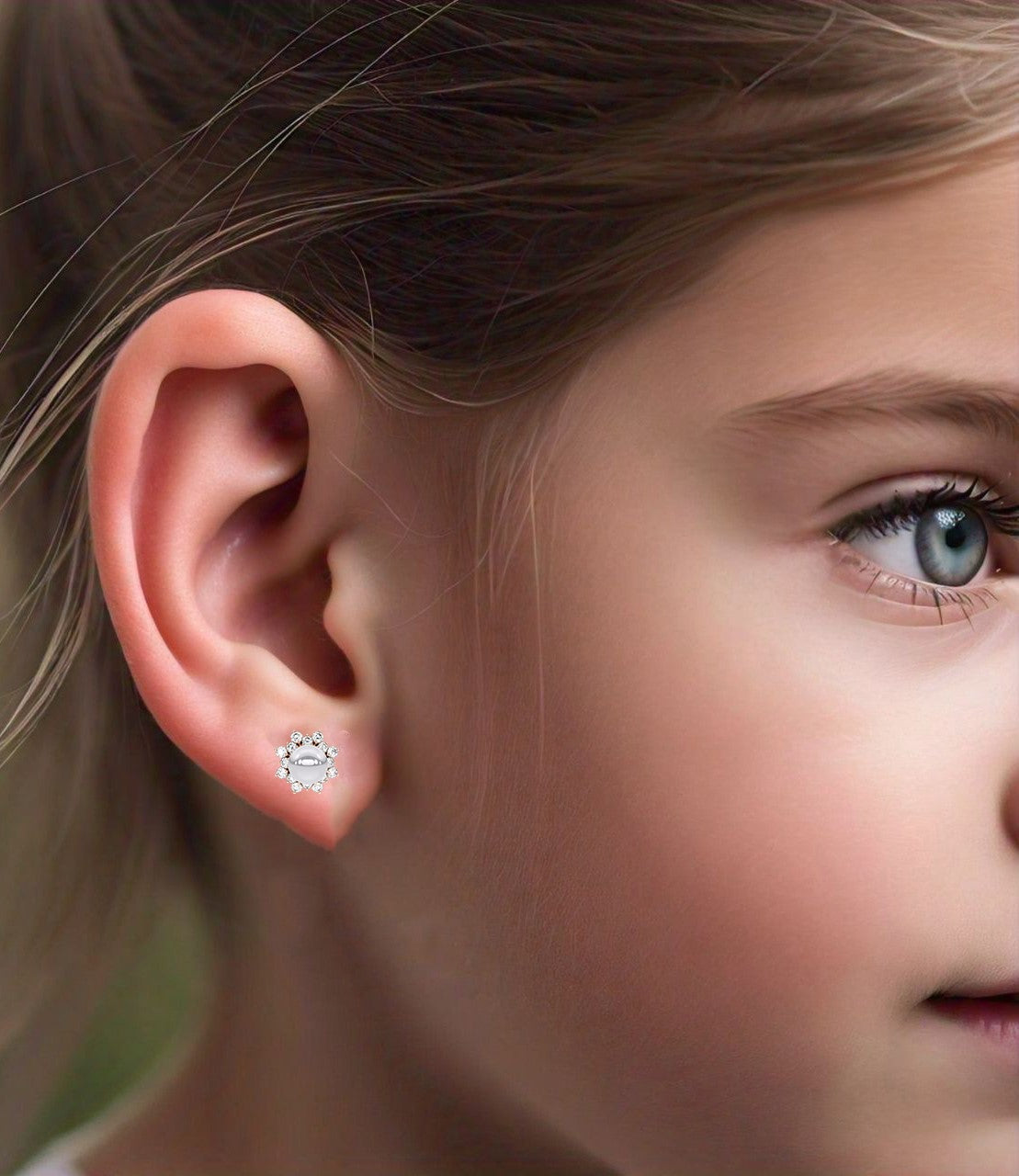 Zaver Moissanite Diamond 925 Silver Earring