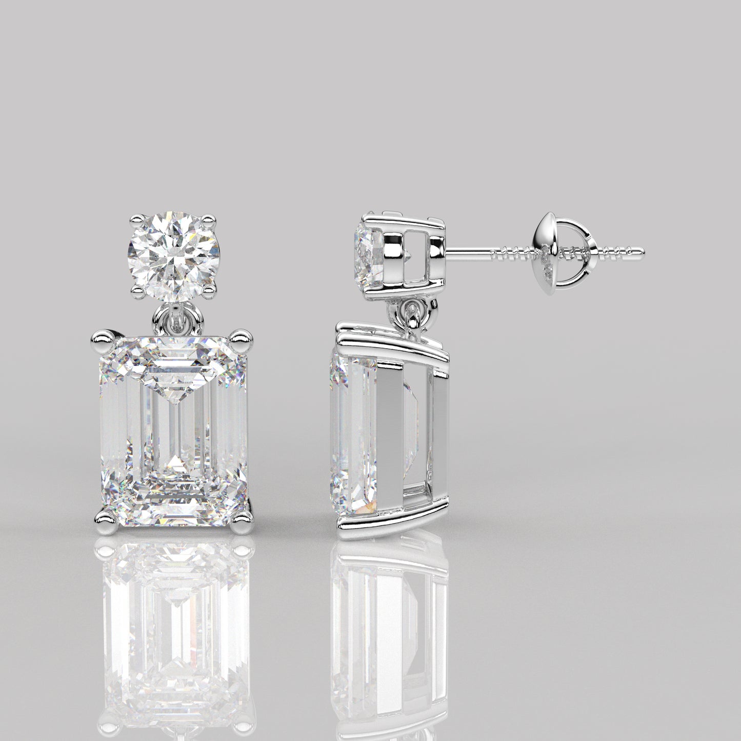 Doozy 1 Carat Moissanite Diamond 925 Silver Earring