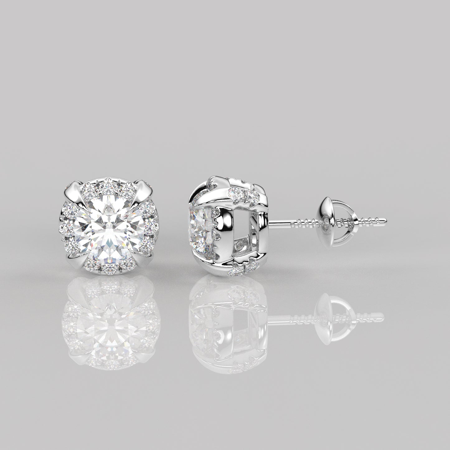 Highspark Moissanite Diamond 925 Silver Earring