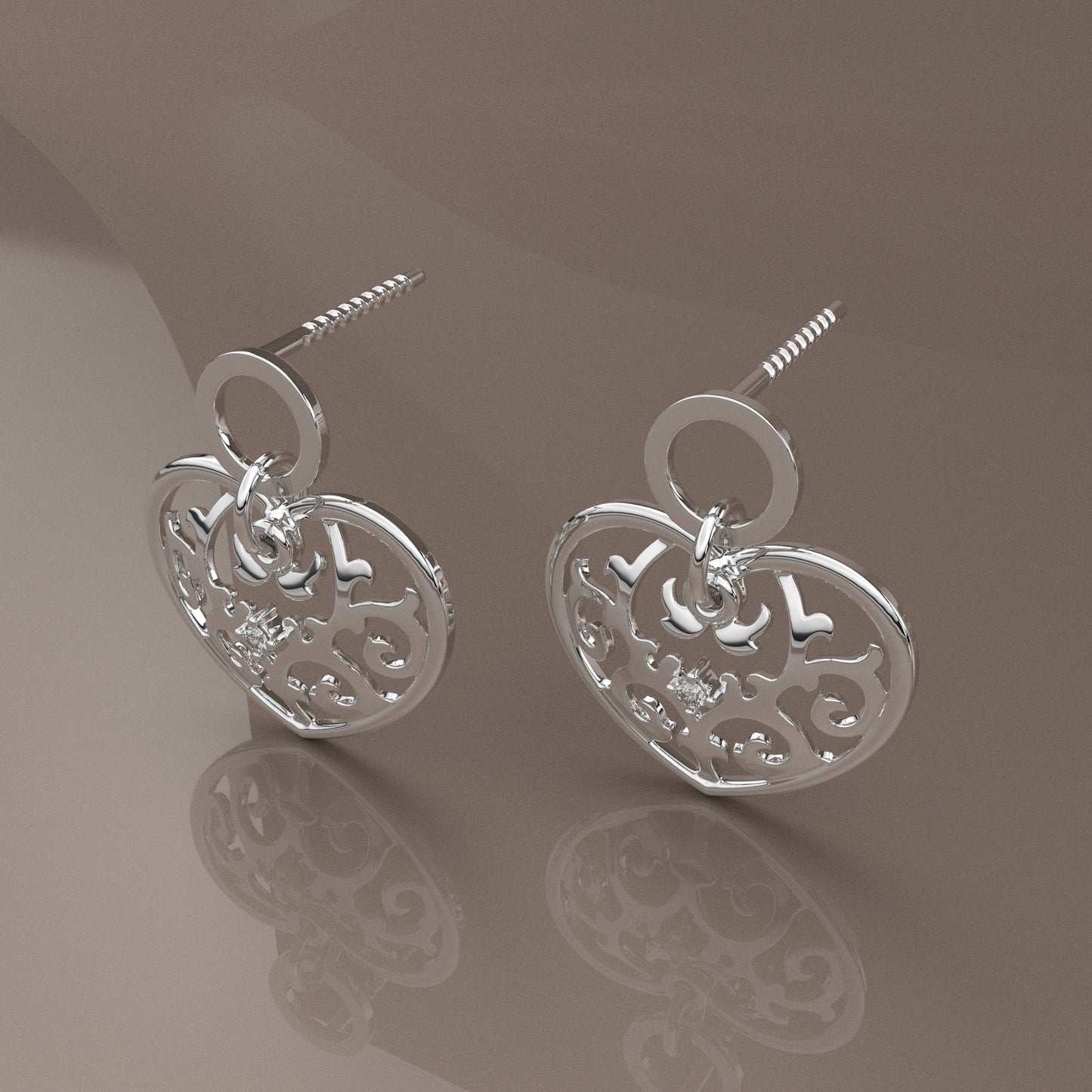 Earship Moissanite Diamond 925 Silver Earring