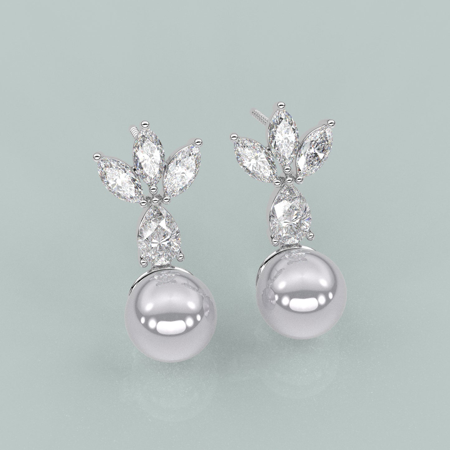 Neora Moissanite Diamond 925 Silver Earring