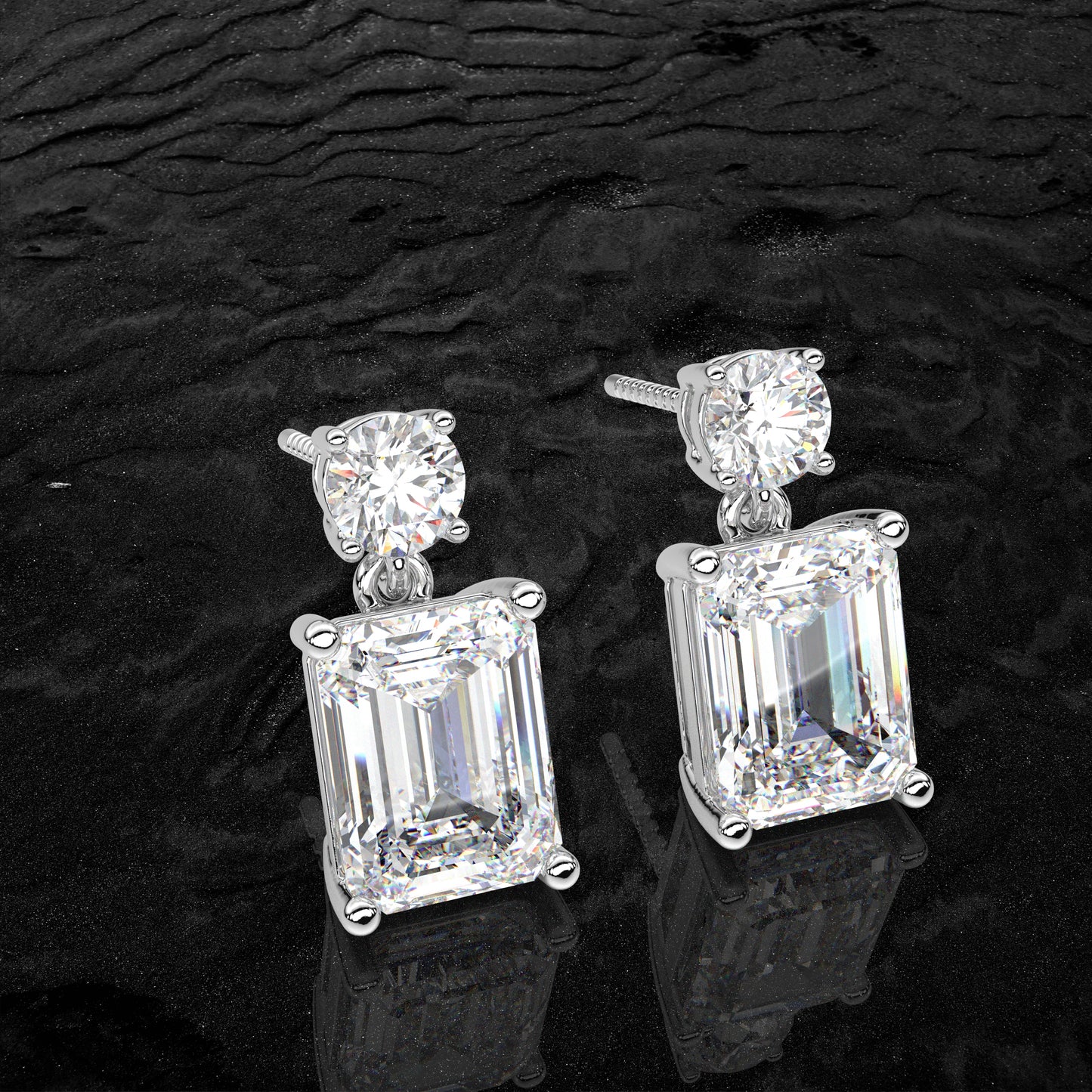 Doozy 1 Carat Moissanite Diamond 925 Silver Earring