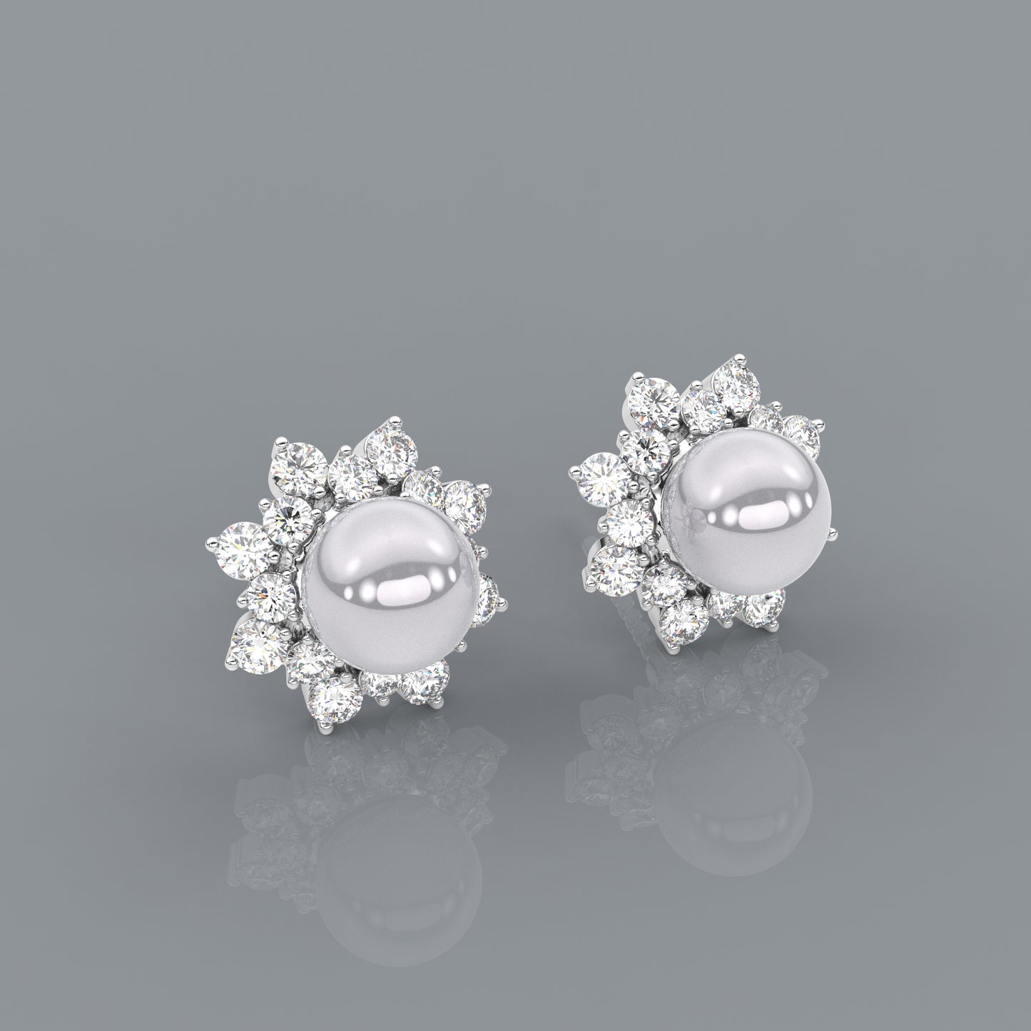 Zaver Moissanite Diamond 925 Silver Earring