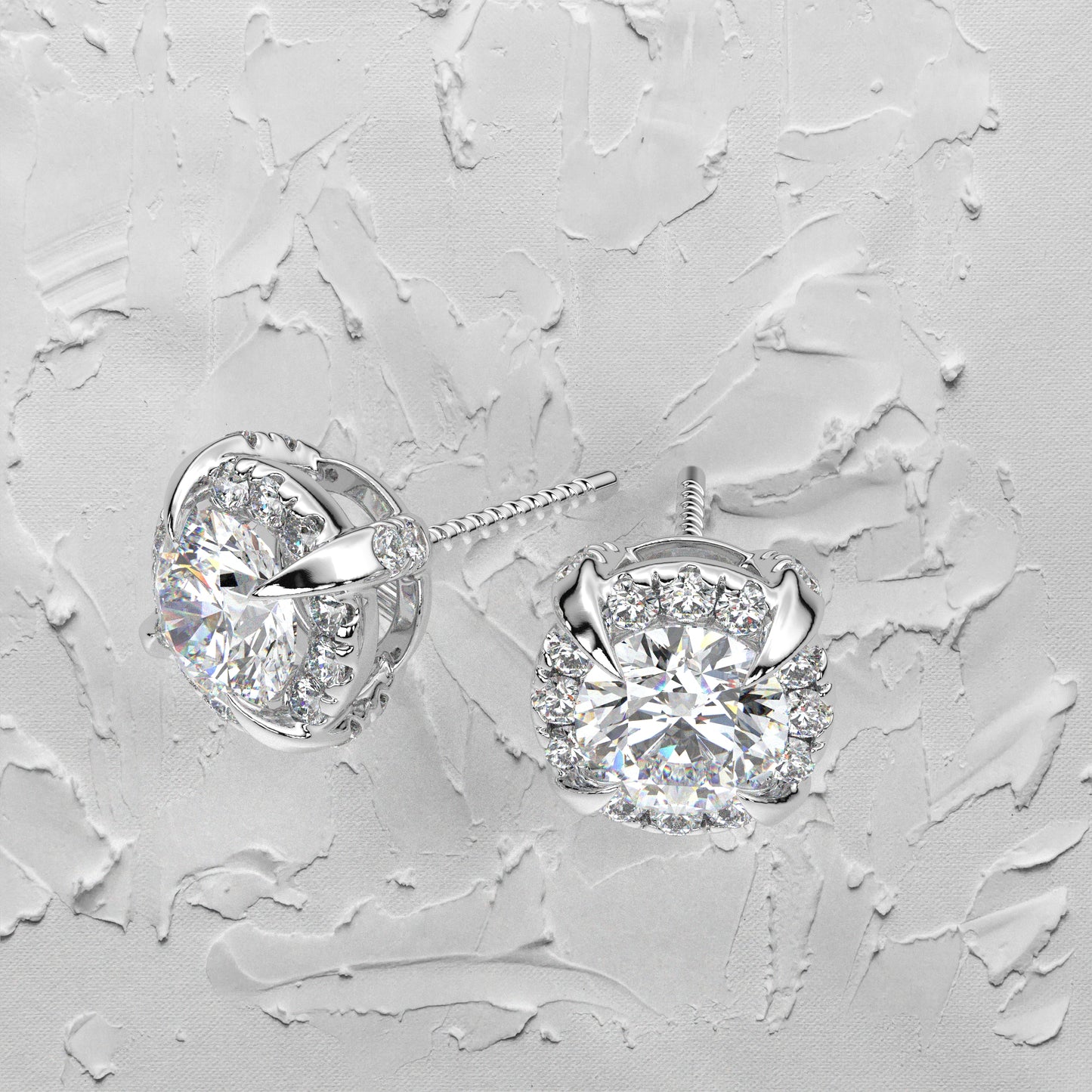 Highspark Moissanite Diamond 925 Silver Earring