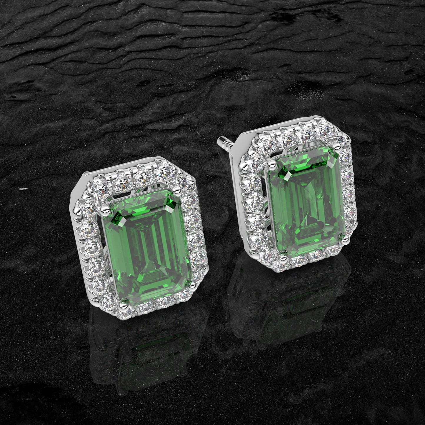 Inddus Moissanite Diamond 925 Silver Earring