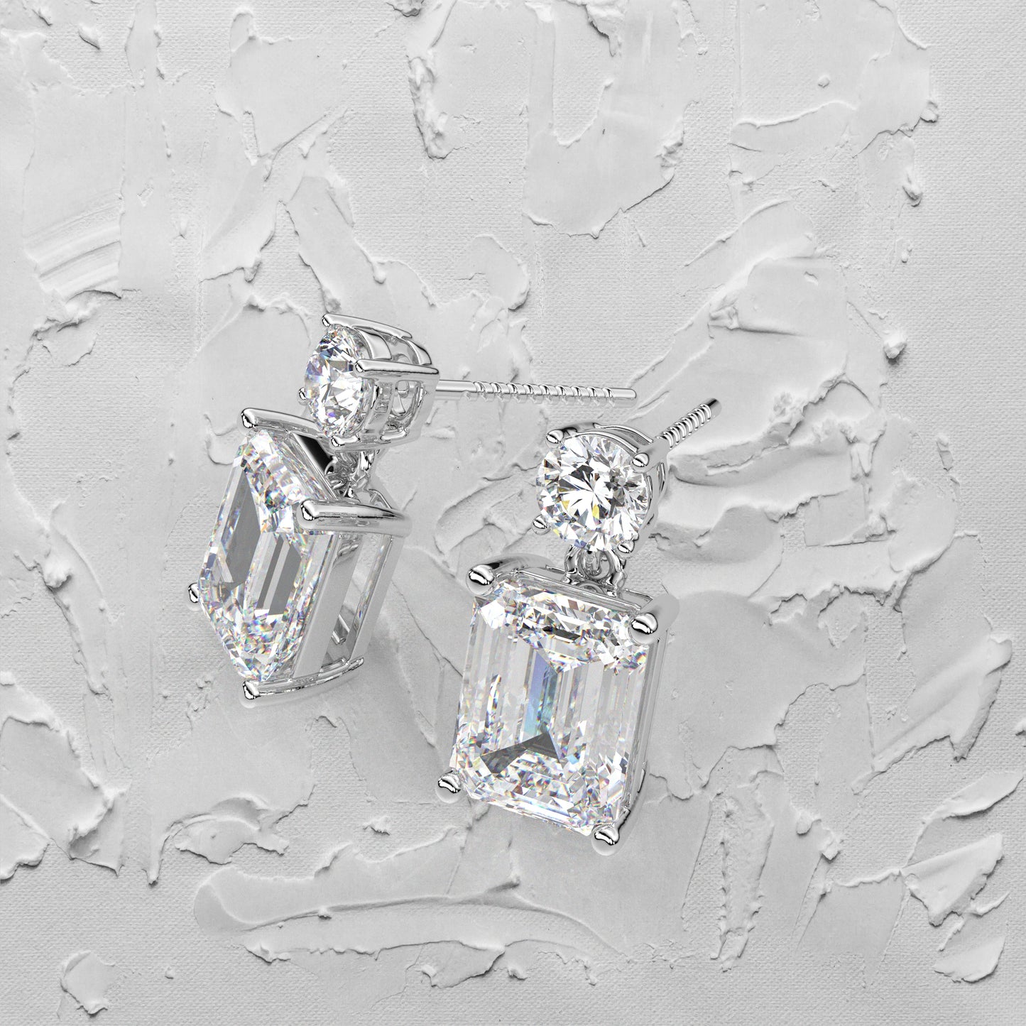 Doozy 1 Carat Moissanite Diamond 925 Silver Earring