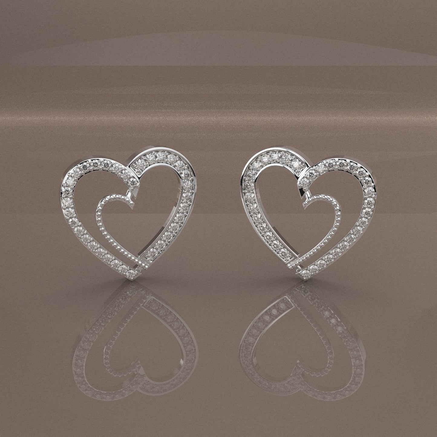 Sakura Moissanite Diamond 925 Silver Earring