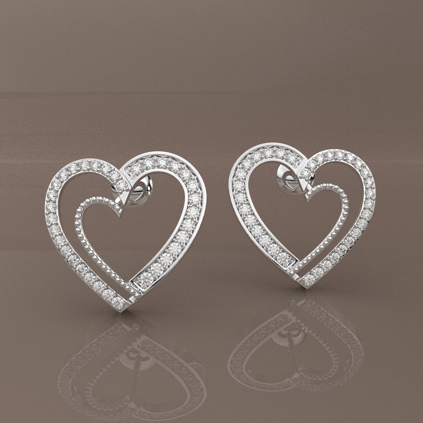 Sakura Moissanite Diamond 925 Silver Earring