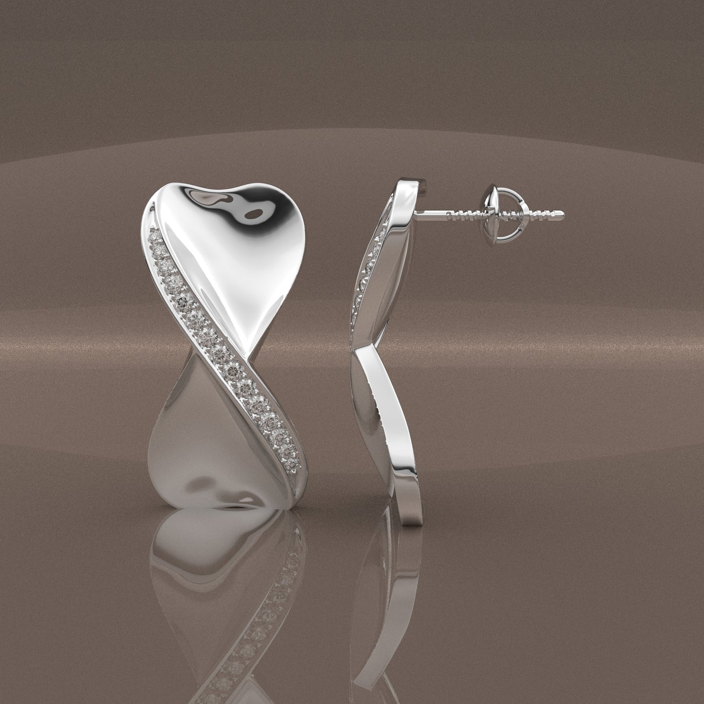 Vega Moissanite Diamond 925 Silver Earring