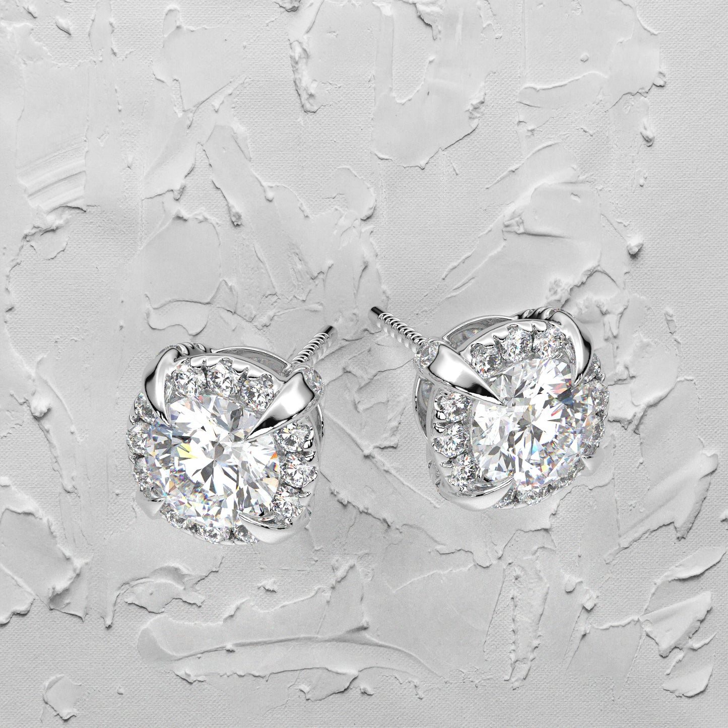 Highspark Moissanite Diamond 925 Silver Earring