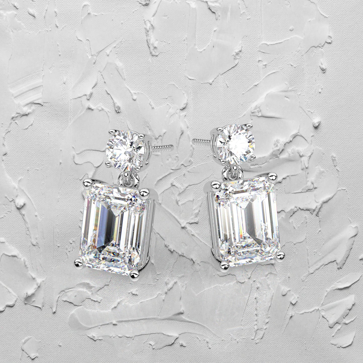 Doozy 1 Carat Moissanite Diamond 925 Silver Earring