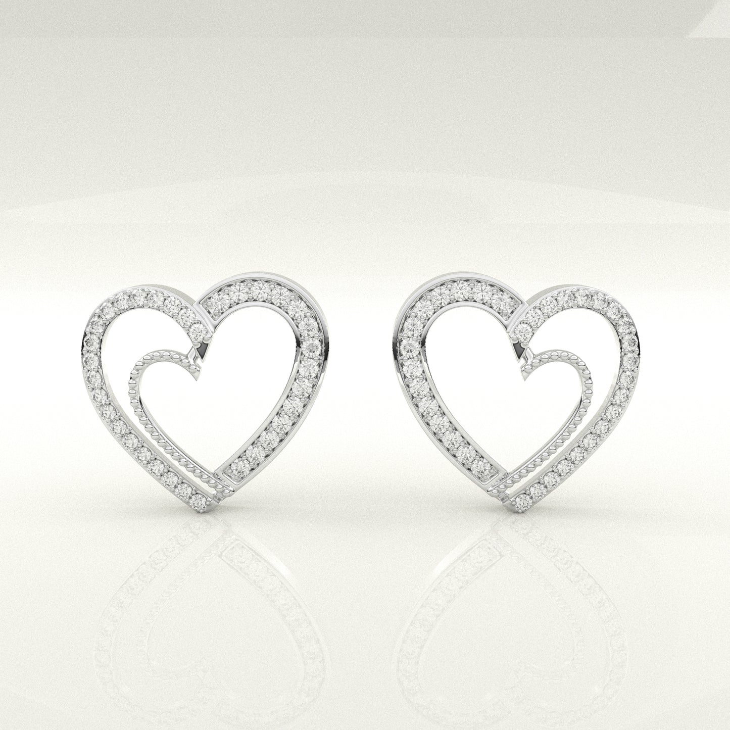Sakura Moissanite Diamond 925 Silver Earring