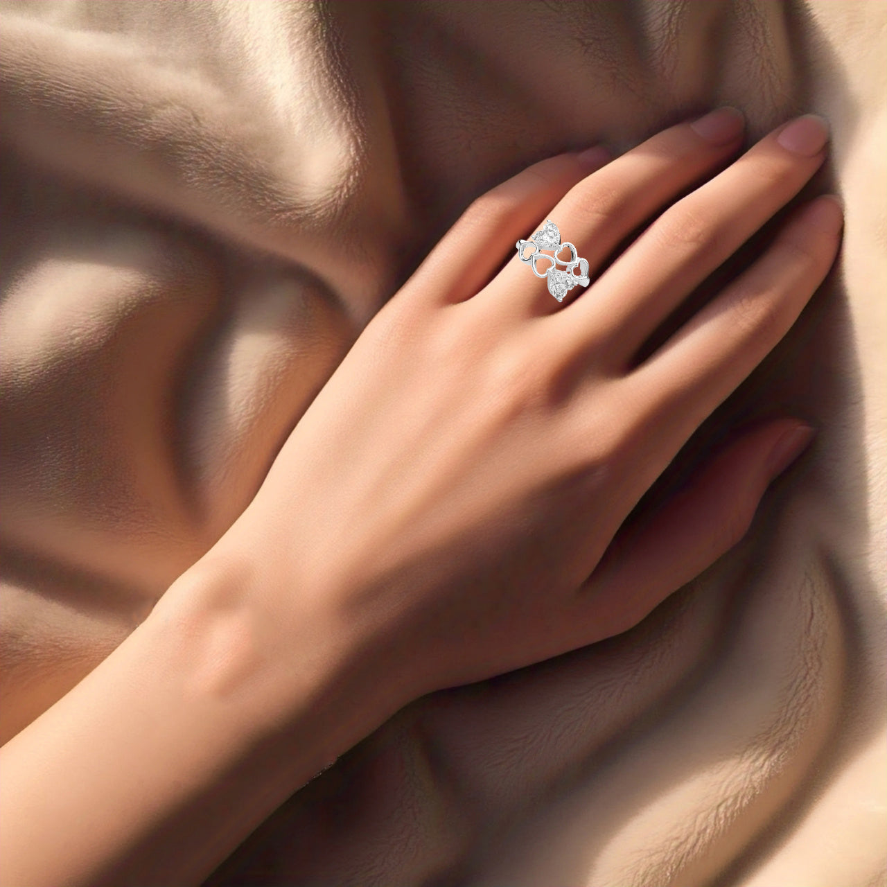 Moissanite Diamond 925 Silver Ring