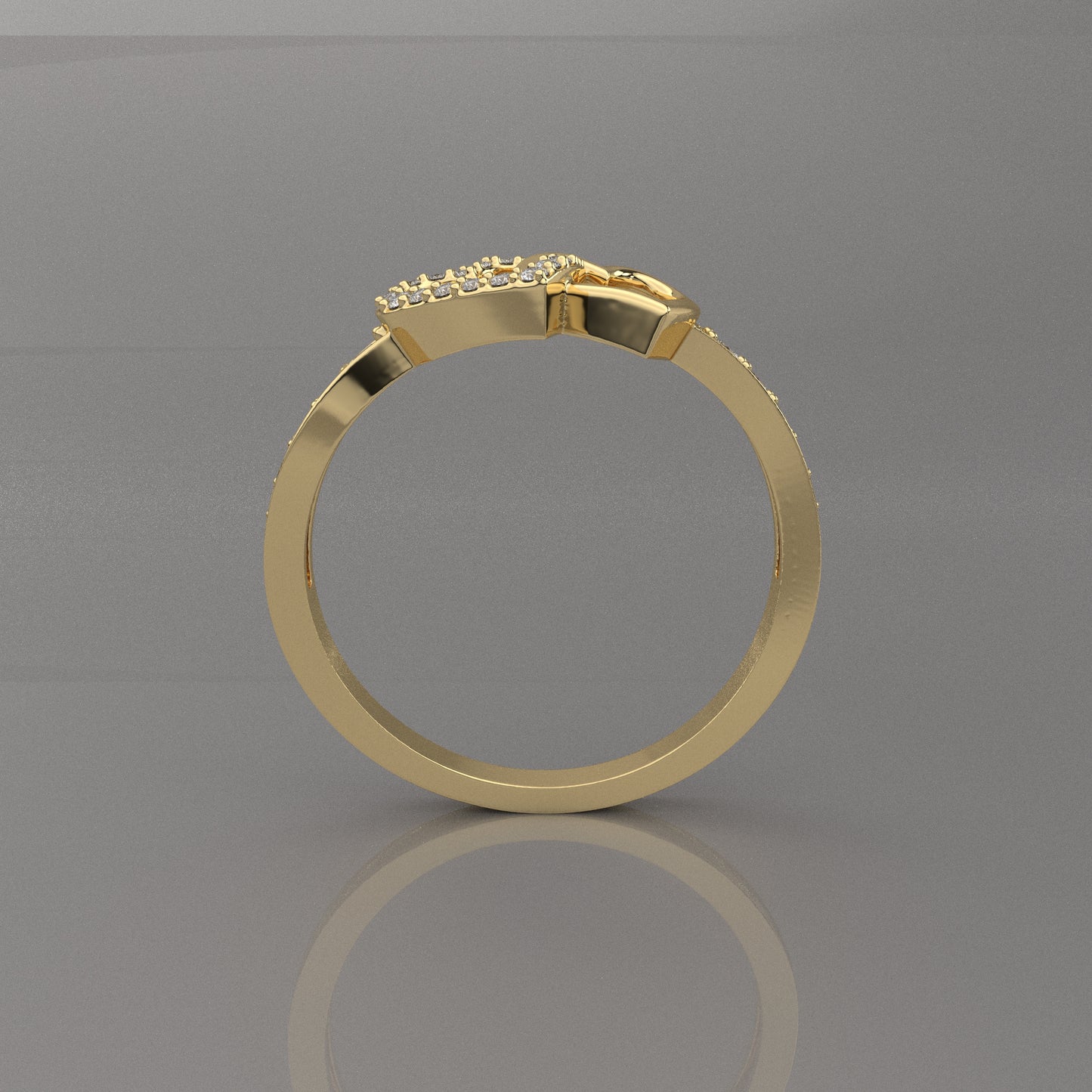 Ami Moissanite Diamond 925 Silver Ring
