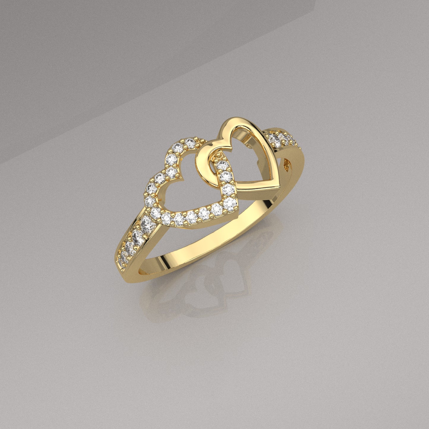 Ami Moissanite Diamond 925 Silver Ring