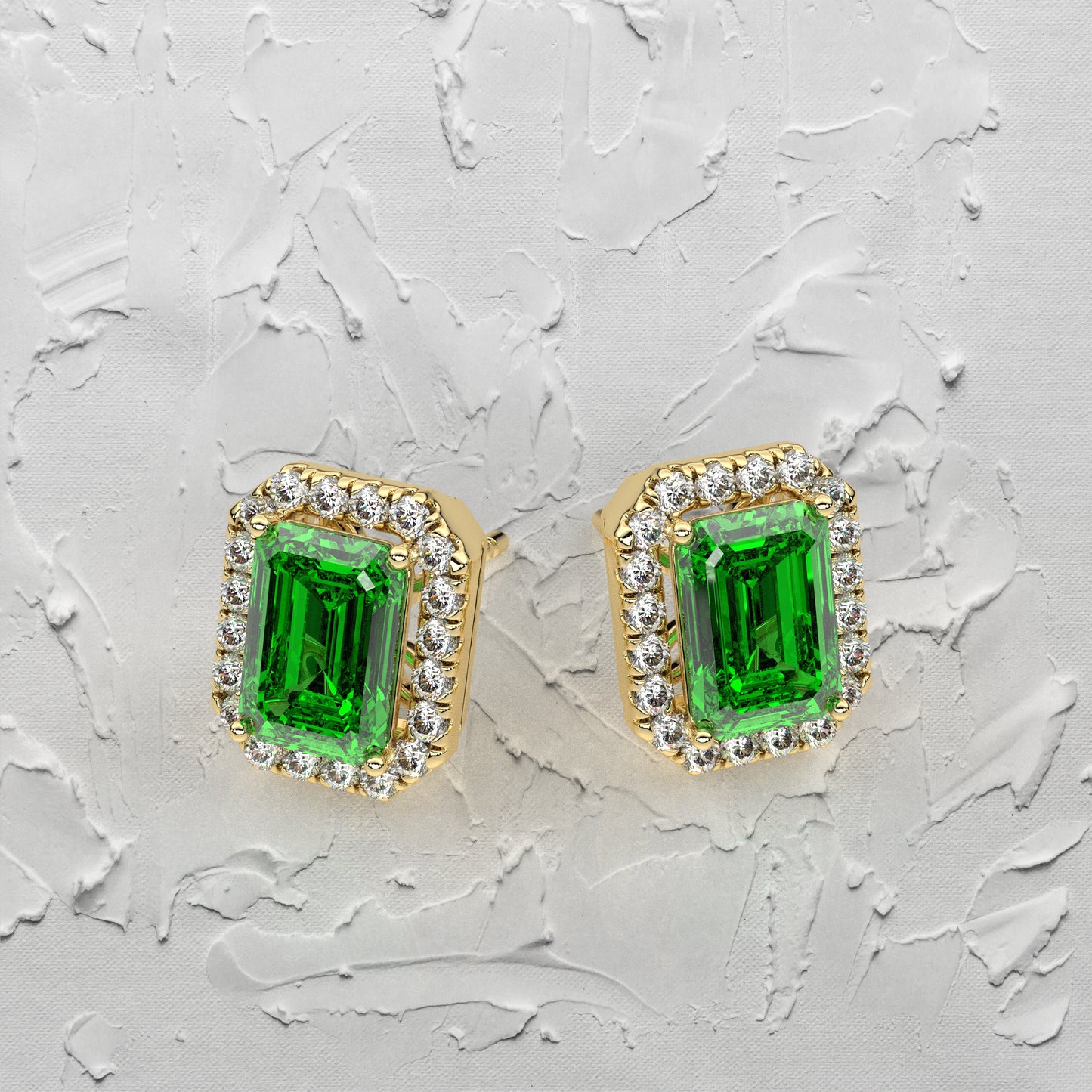 Inddus Moissanite Diamond 925 Silver Earring
