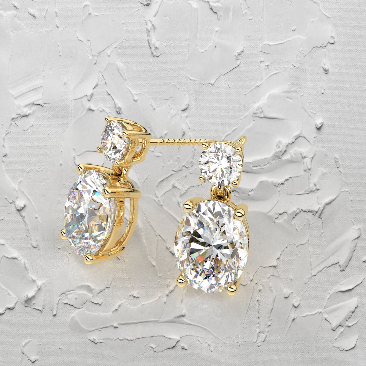 Siam 1 Carat Moissanite Diamond 925 Silver Earring