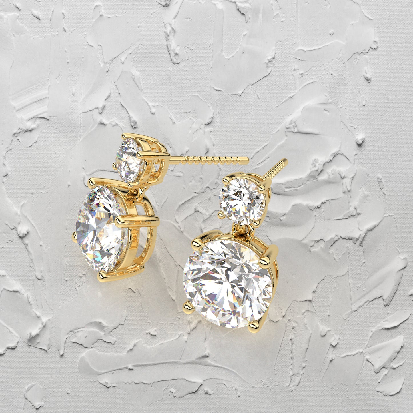 Peora 1 Carat Moissanite Diamond 925 Silver Earring