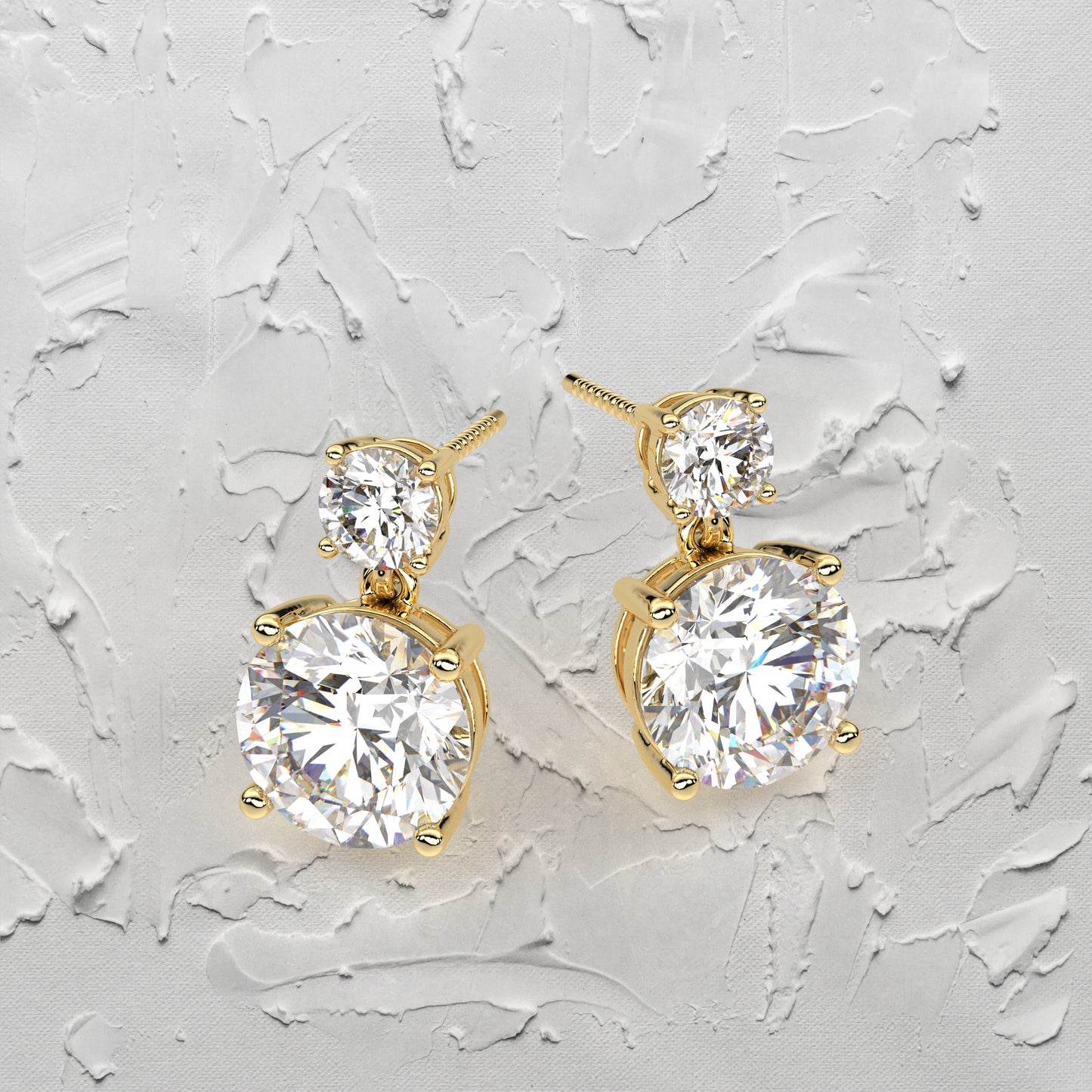 Peora 1 Carat Moissanite Diamond 925 Silver Earring
