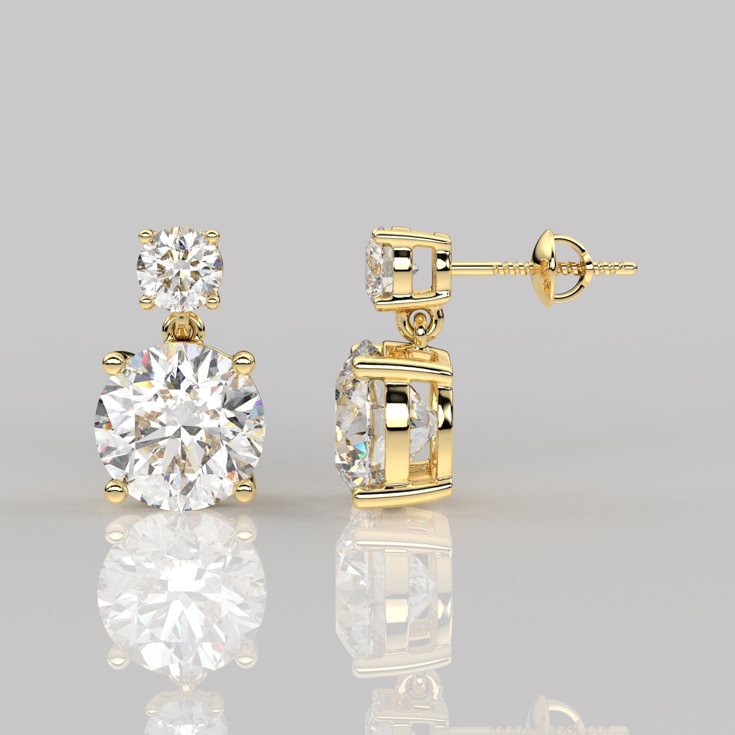 Peora 1 Carat Moissanite Diamond 925 Silver Earring