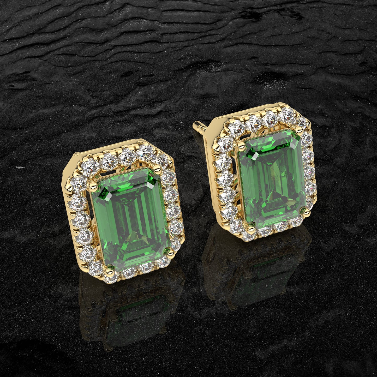 Inddus Moissanite Diamond 925 Silver Earring