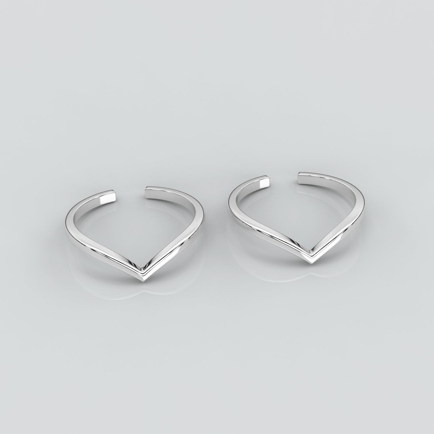 Velvet Adjustable 925 Silver Toe Ring
