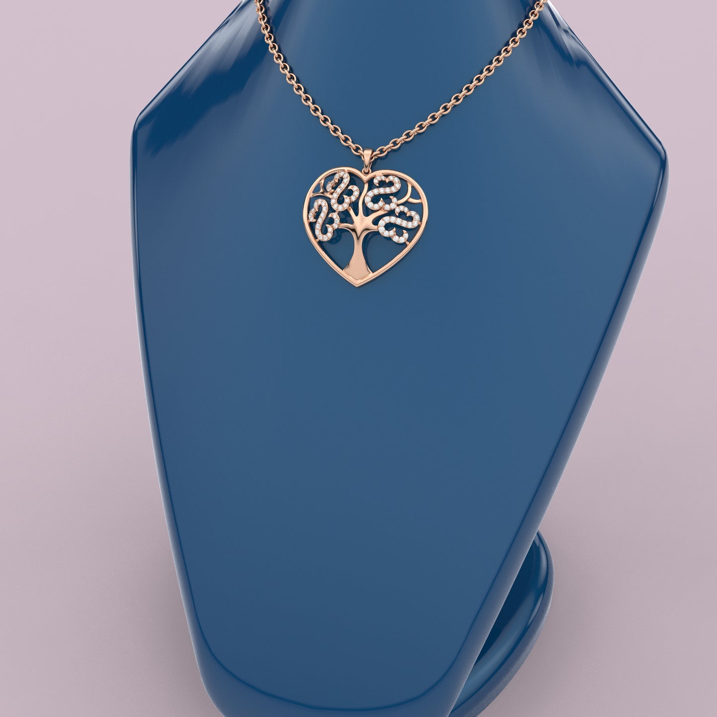 tree Moissanite Diamond 925 Silver Necklace