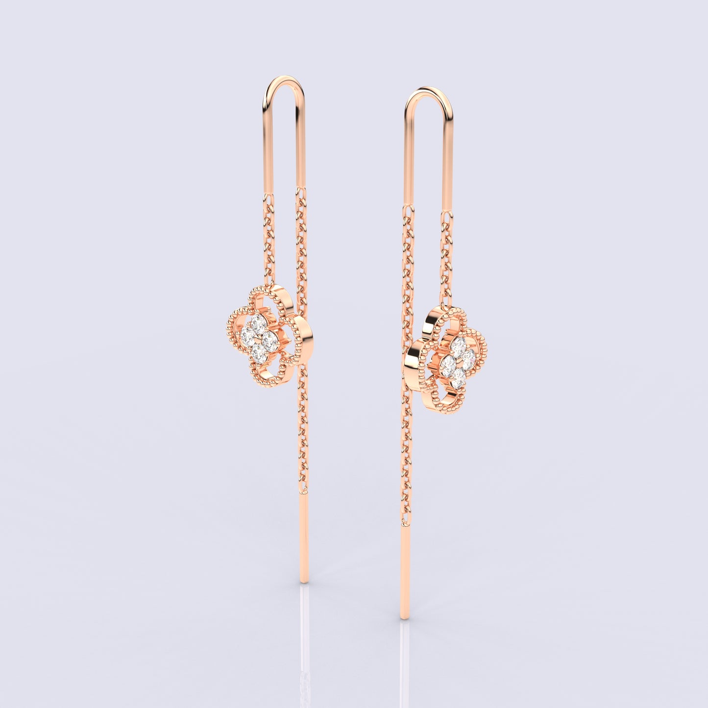 Rose gold Martha Sui Dhaga 925 silver Earring