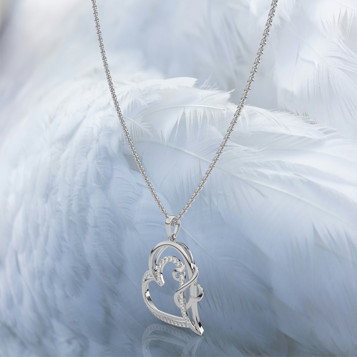 Boghra Moissanite Diamond 925 Silver Necklace