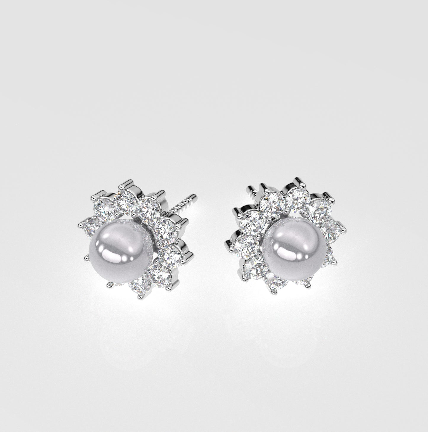 Classy Moissanite Diamond 925 Silver Earring