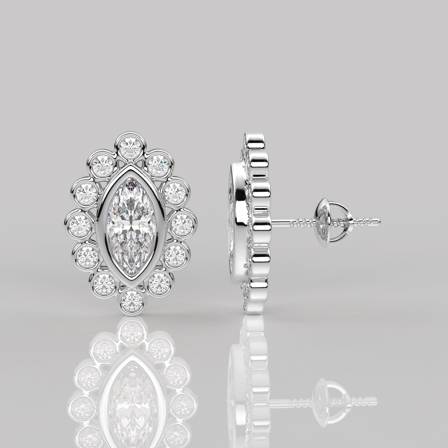 Voia Moissanite Diamond 925 Silver Earring