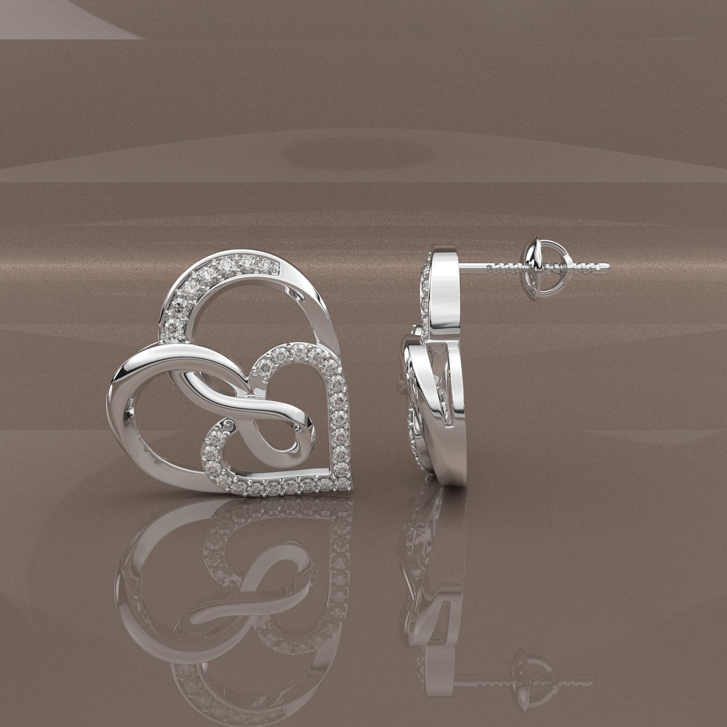 Sheer Moissanite Diamond 925 Silver Earring