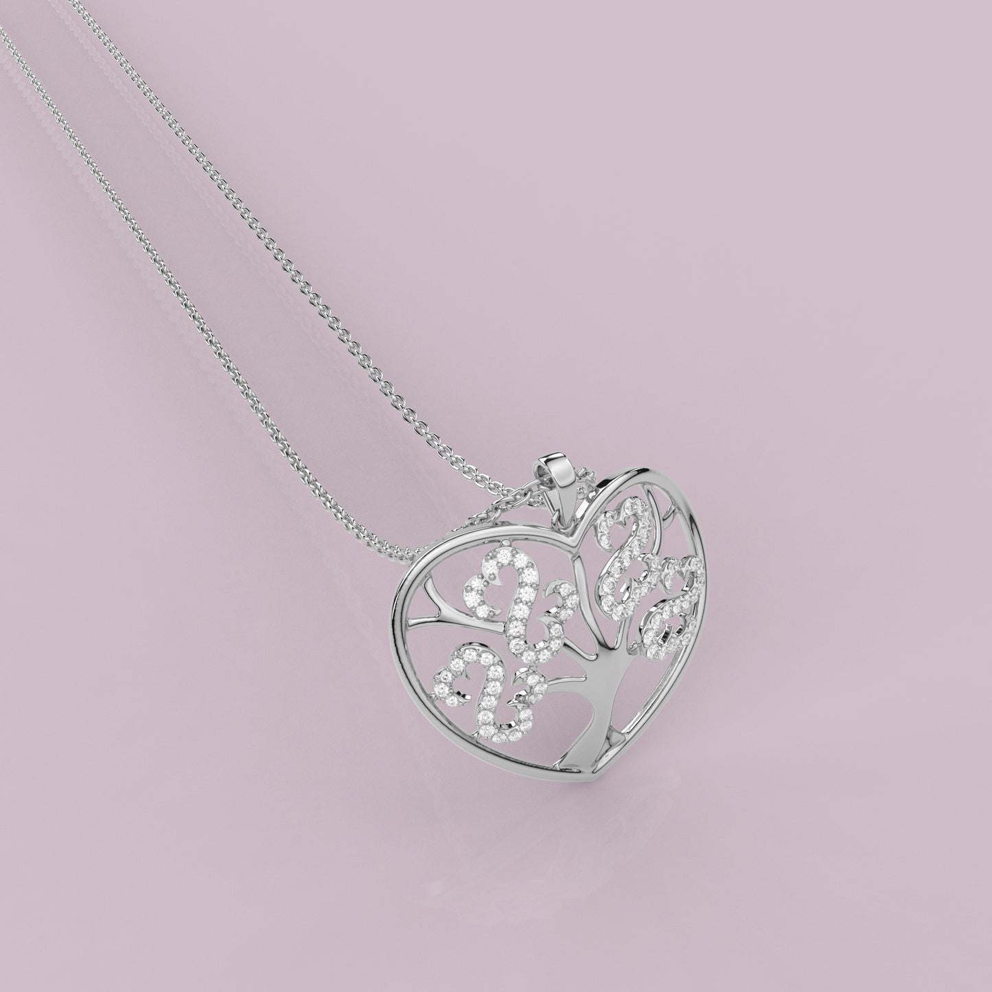 Athena Moissanite Diamond 925 Silver Necklace