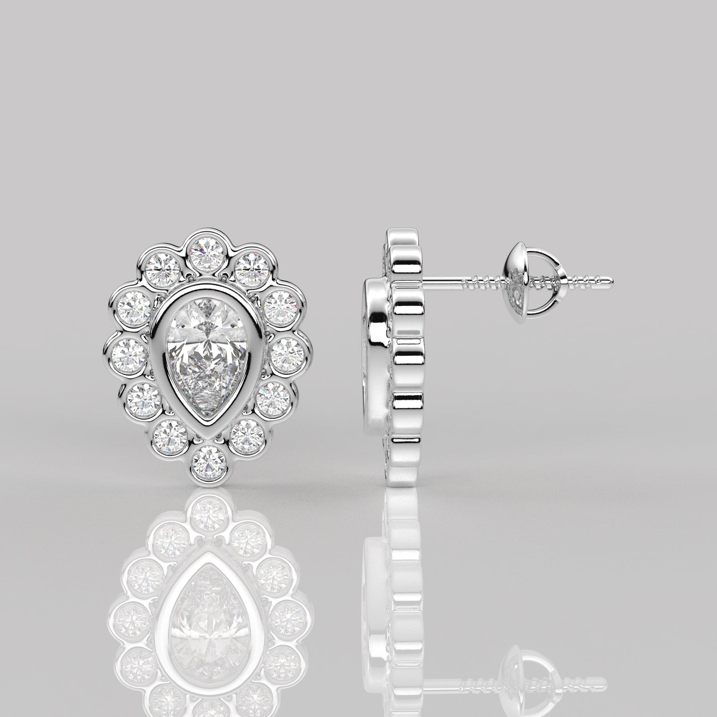 Dishis Moissanite Diamond 925 Silver Earring
