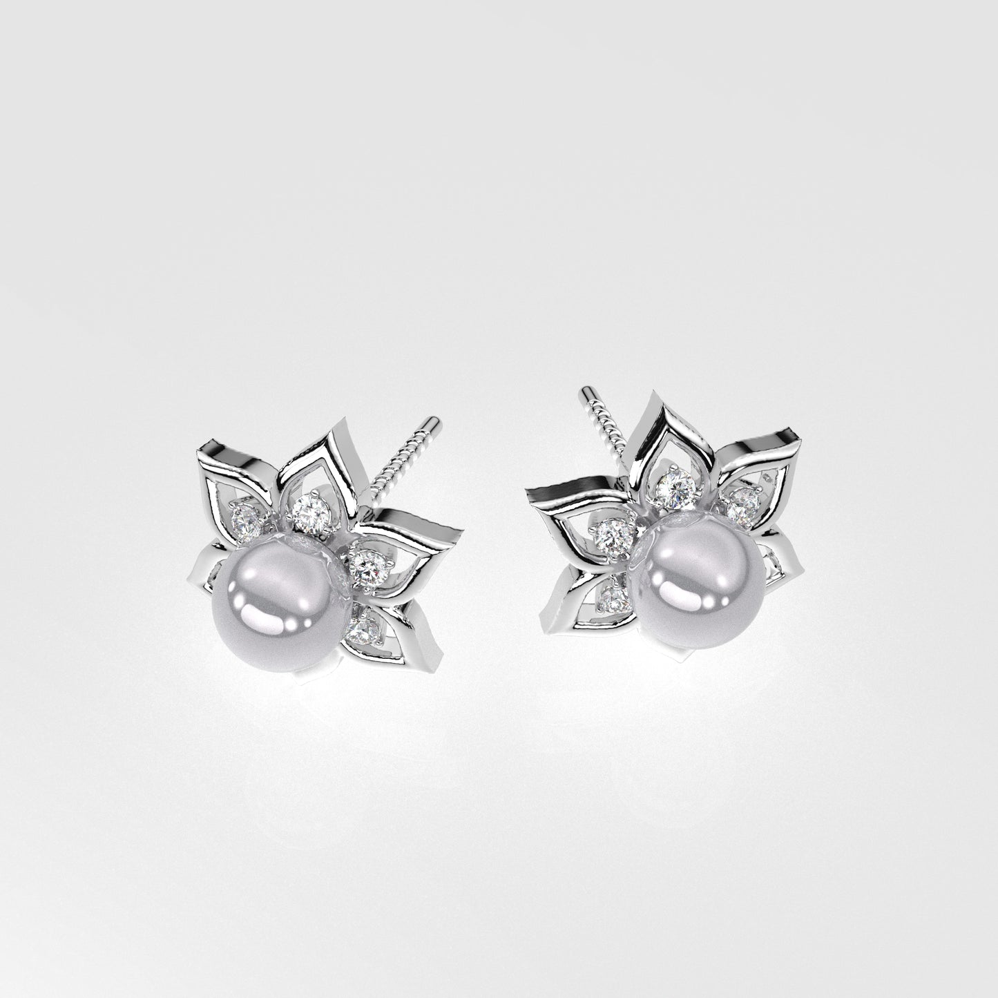 Delightful Moissanite Diamond 925 Silver Earring