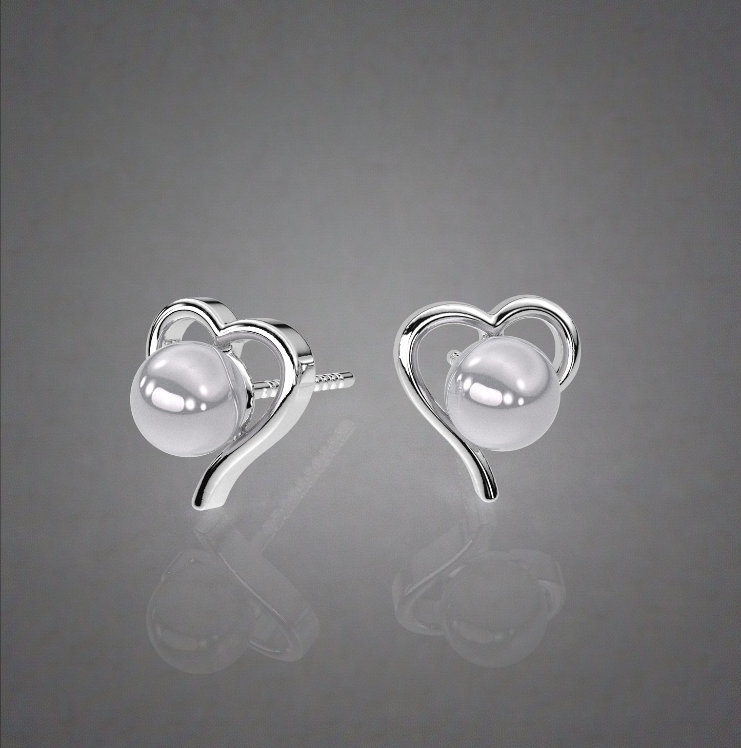 Love Heart 925 Silver Earring